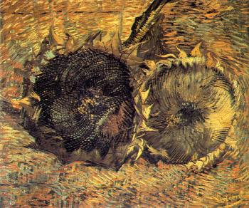 Vincent Van Gogh : Two Cut Sunflowers